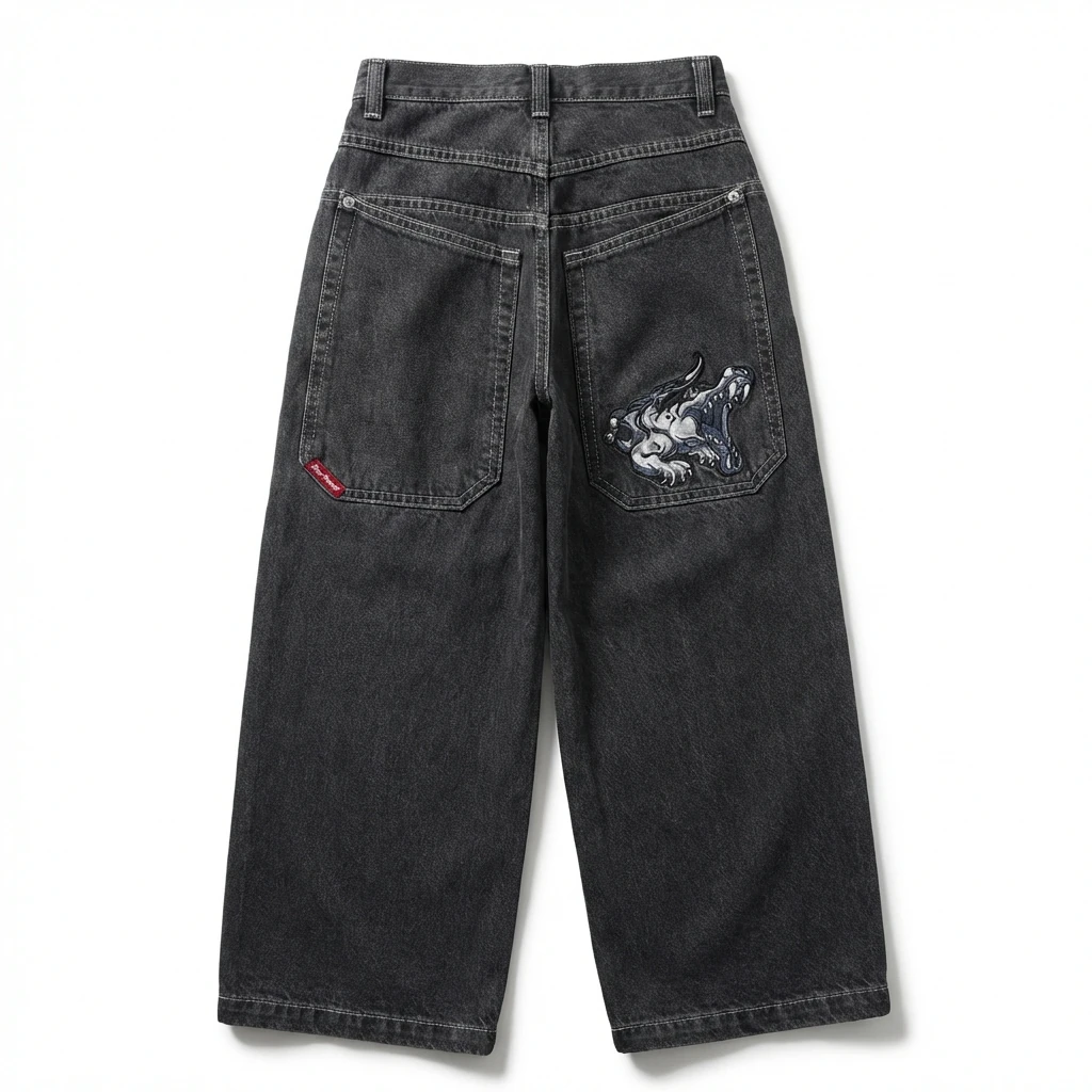 Y2K dark style jeans