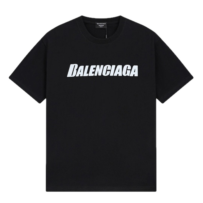 Balenciaga minimalist style black T-shirt