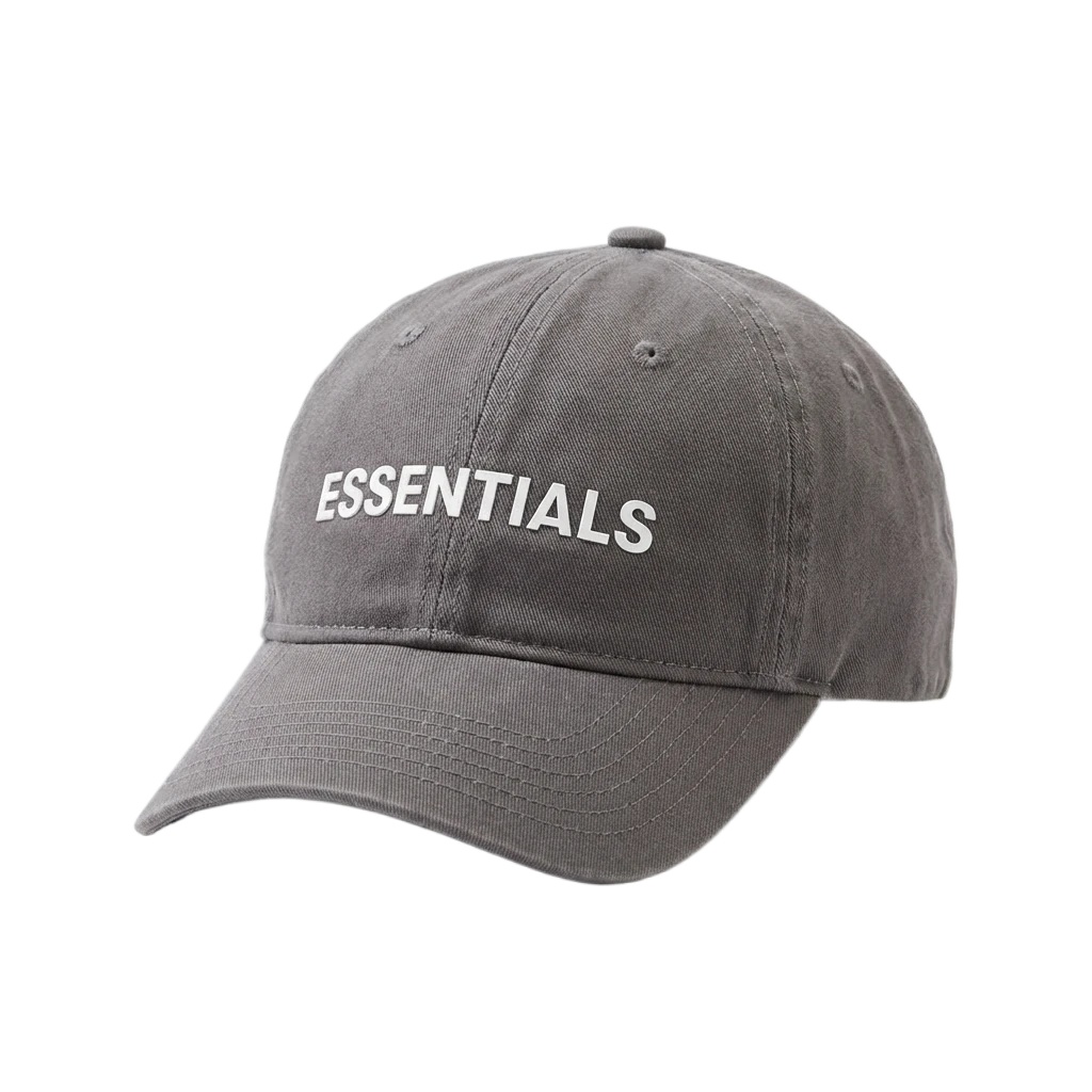 ESSENTIALS minimalist style grey hat