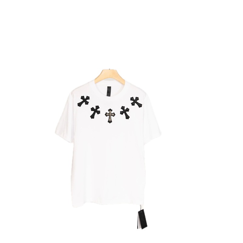 Chrome Hearts Cross Street Style White T-Shirt