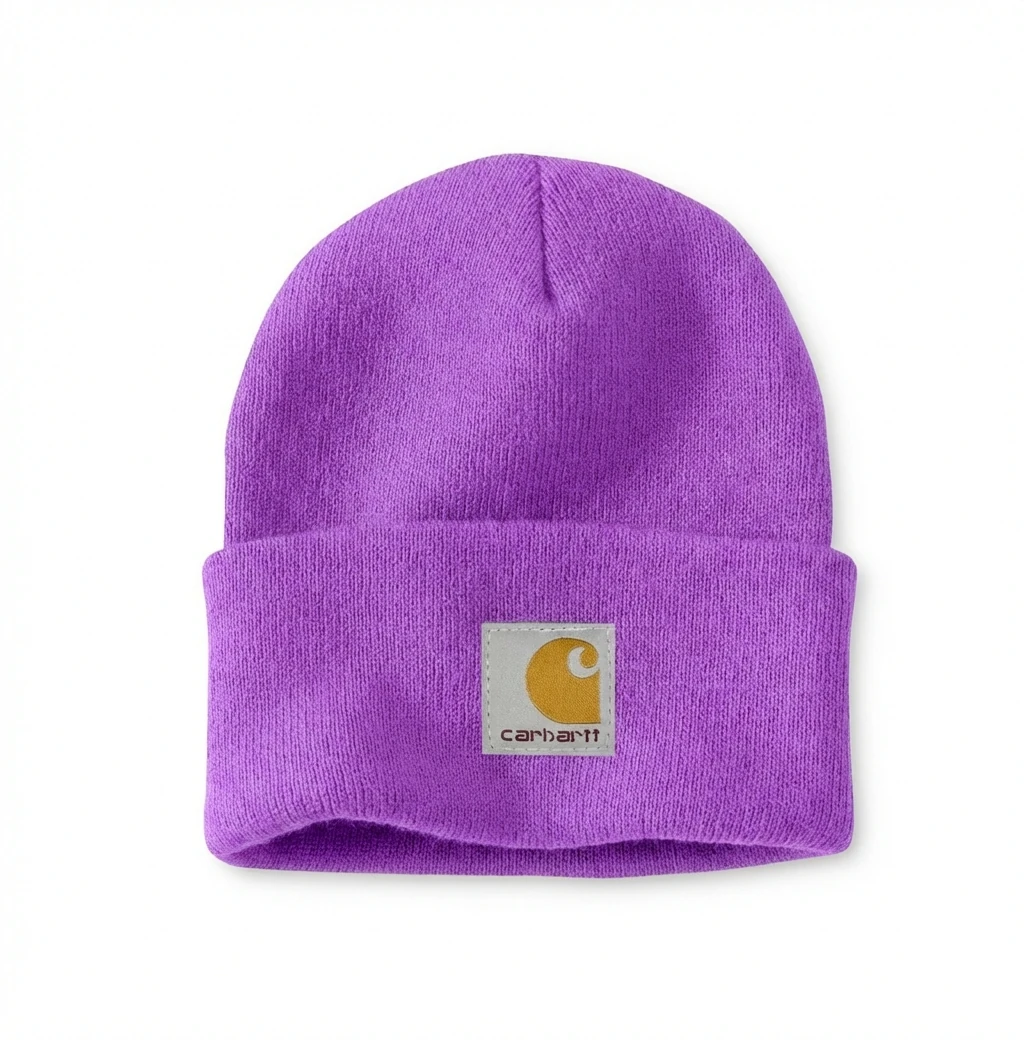 Carhartt basic purple beanie