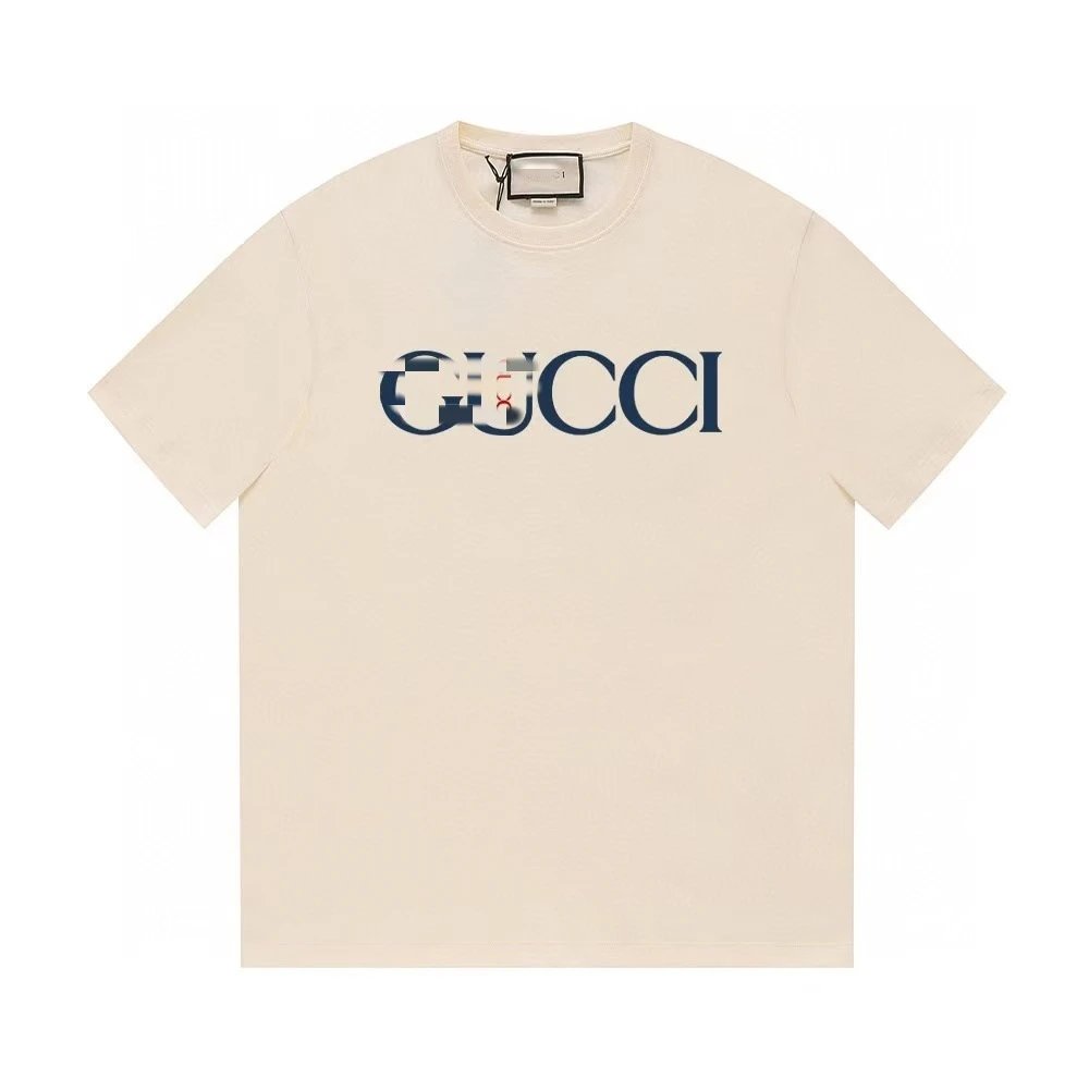 Gucci Classic Printed Casual Style Off-white Short Sleeve T-Shirt