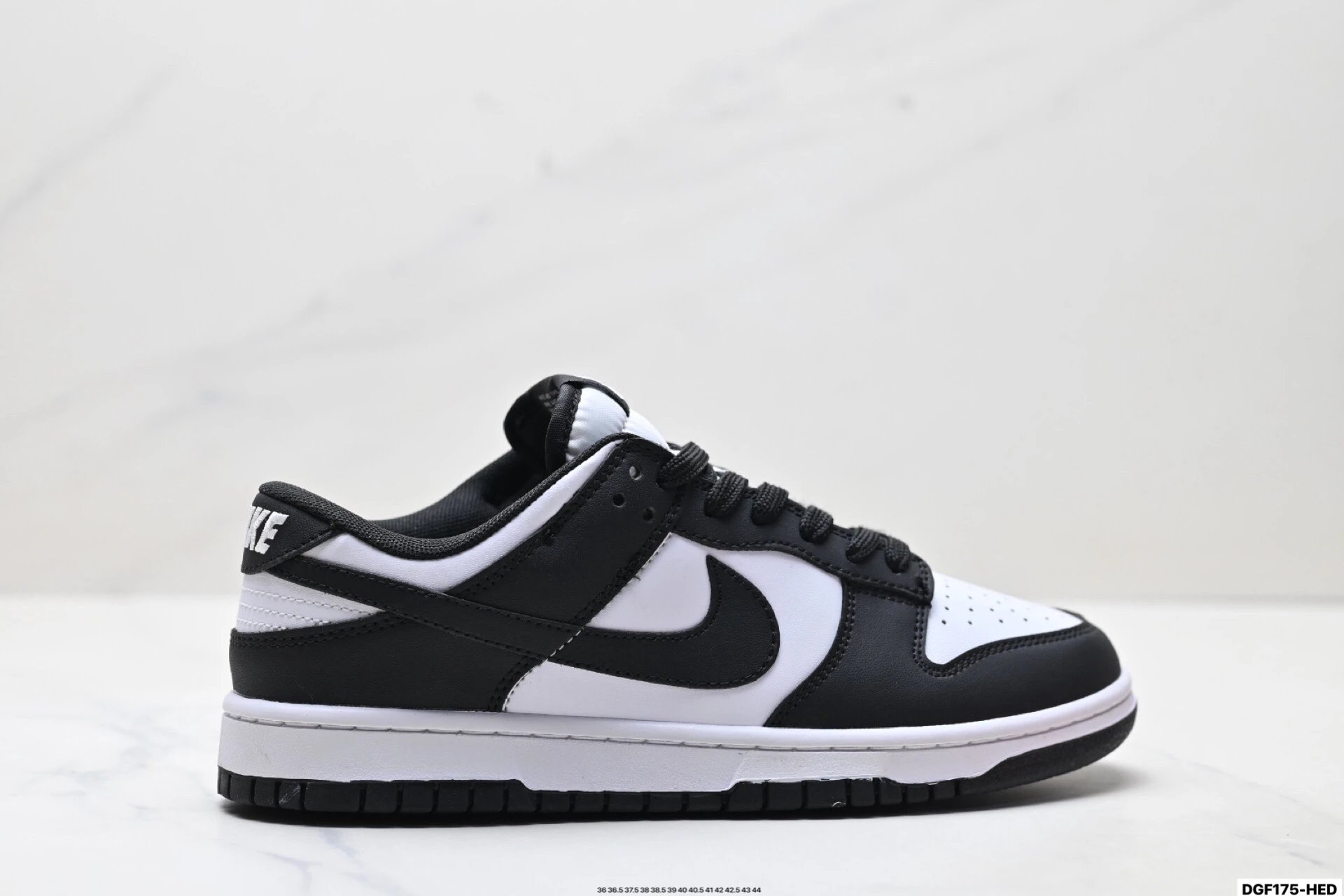 Nike Dunk black and white minimalist style sneakers
