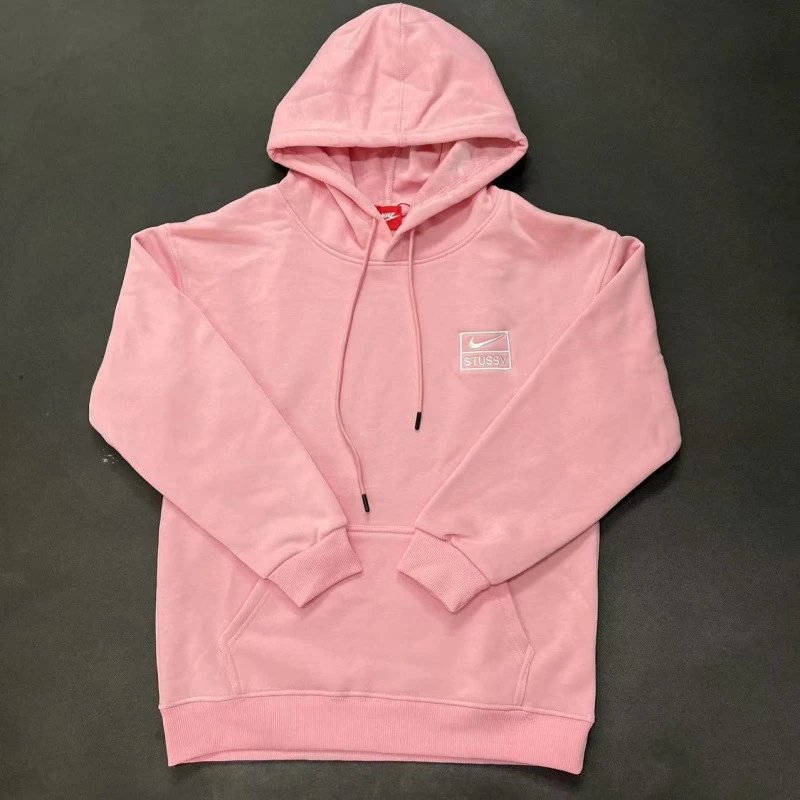 Nike Pink Zip Hoodie Casual Layering Swoosh
