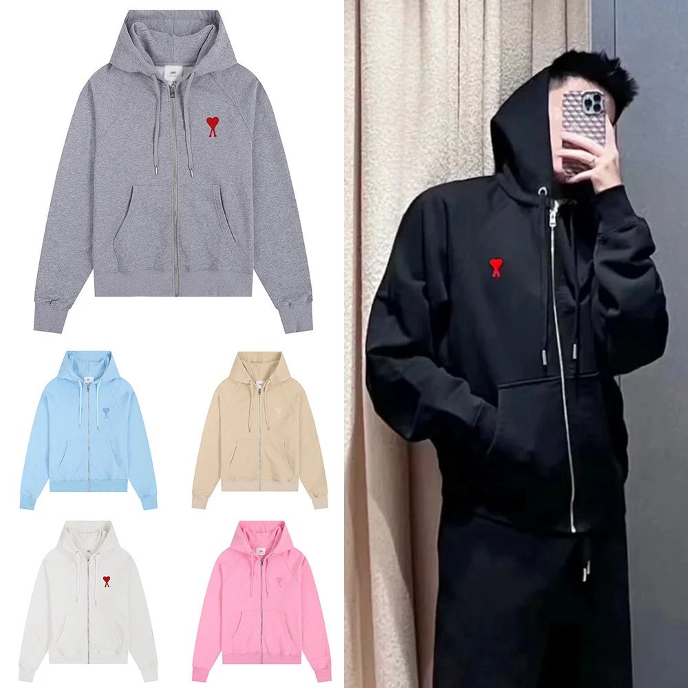 AMI Love Embroidery Trendy Brand Sweatshirt