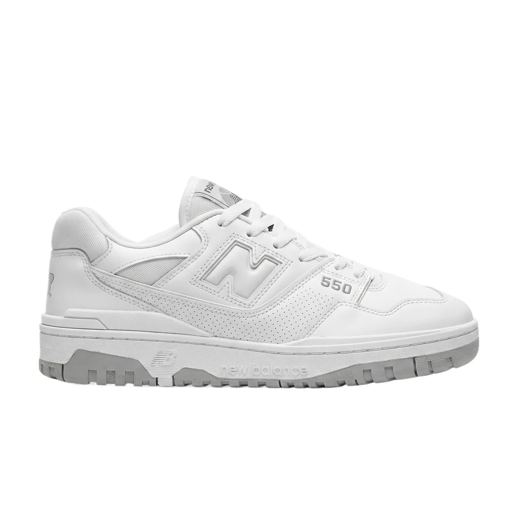 New Balance 550 minimalist style white shoes