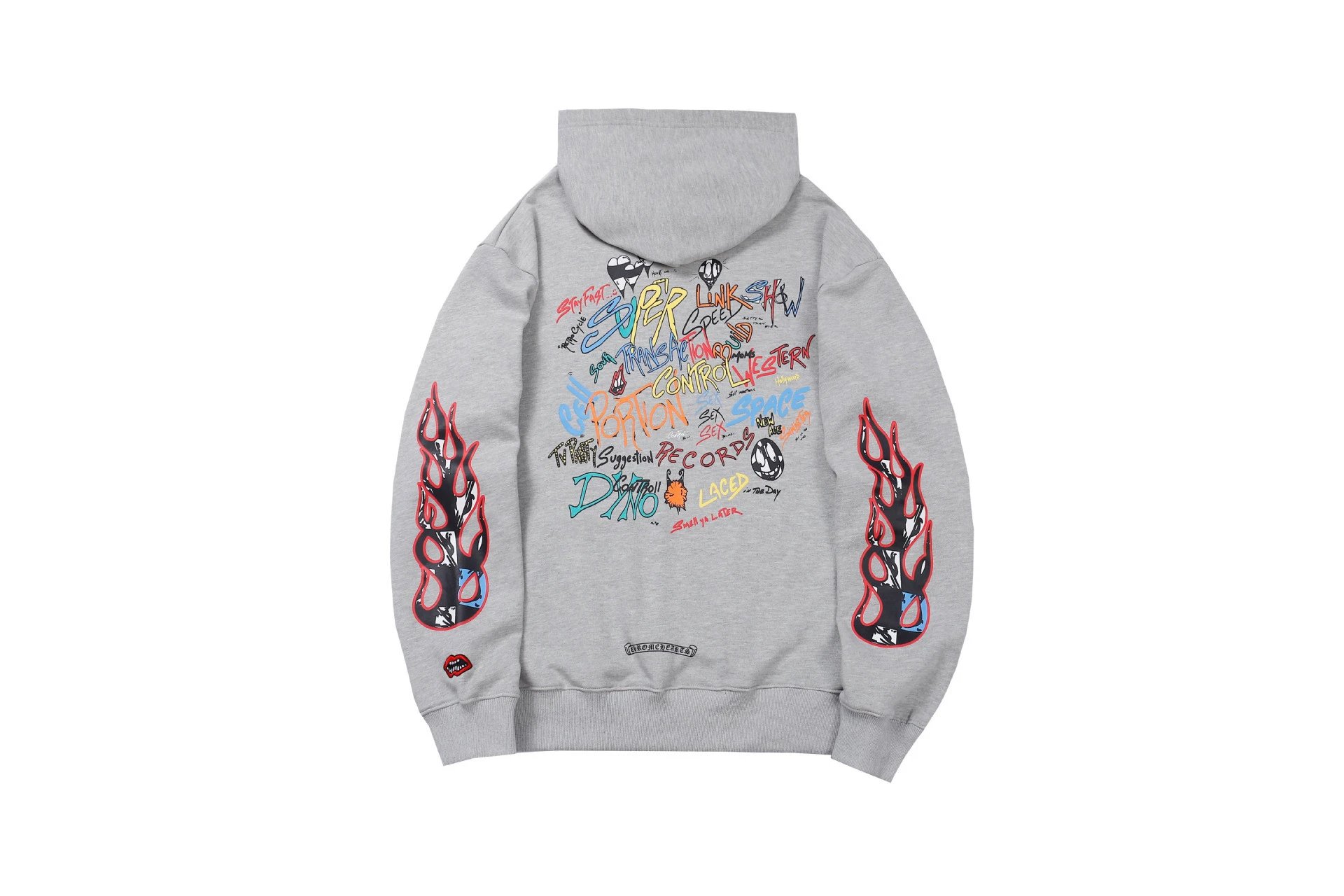 Chrome Hearts Compact Cross graphic hoodie Black Blue Cross for Smart Casual Looks