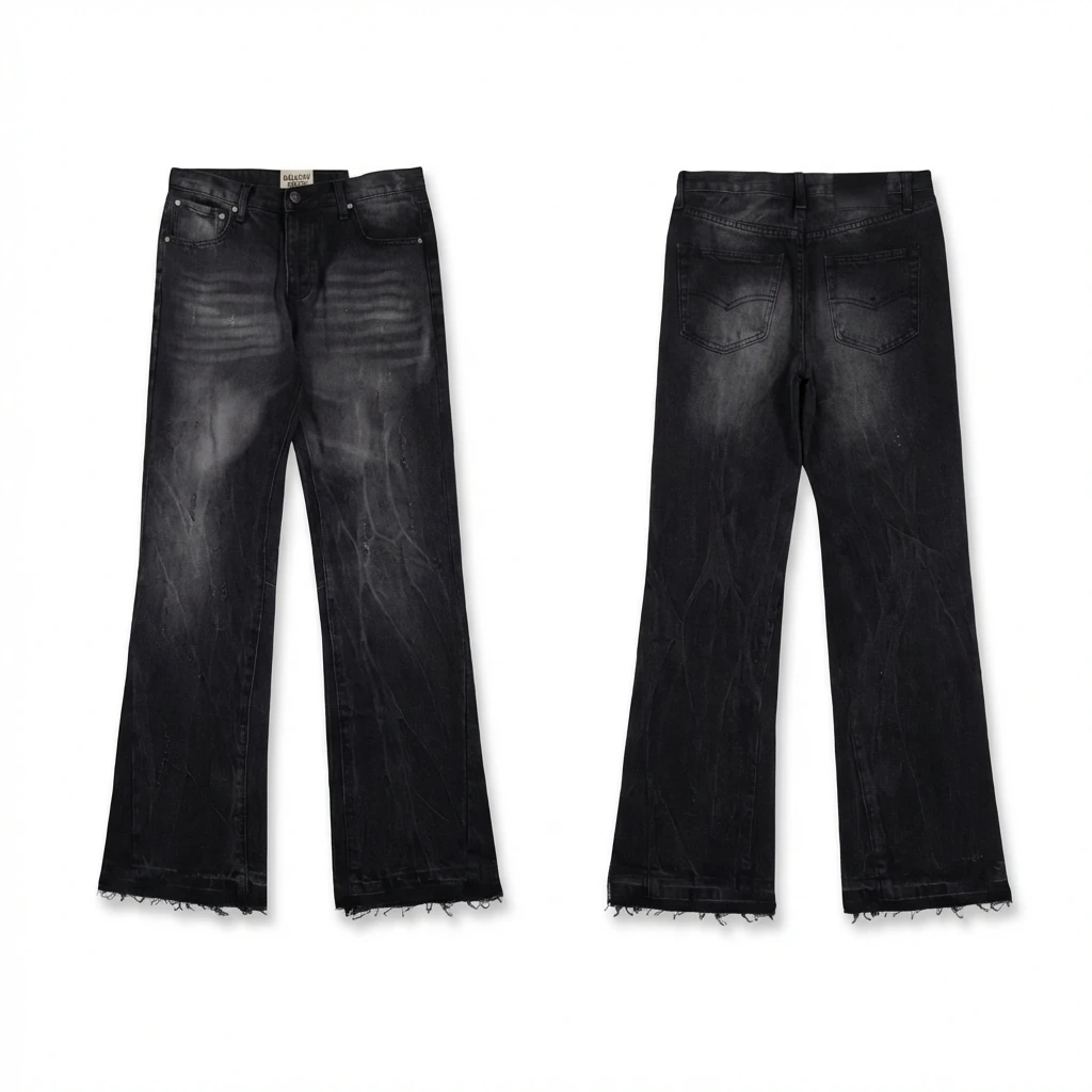 Gallery Dept. Distressed Black Jeans