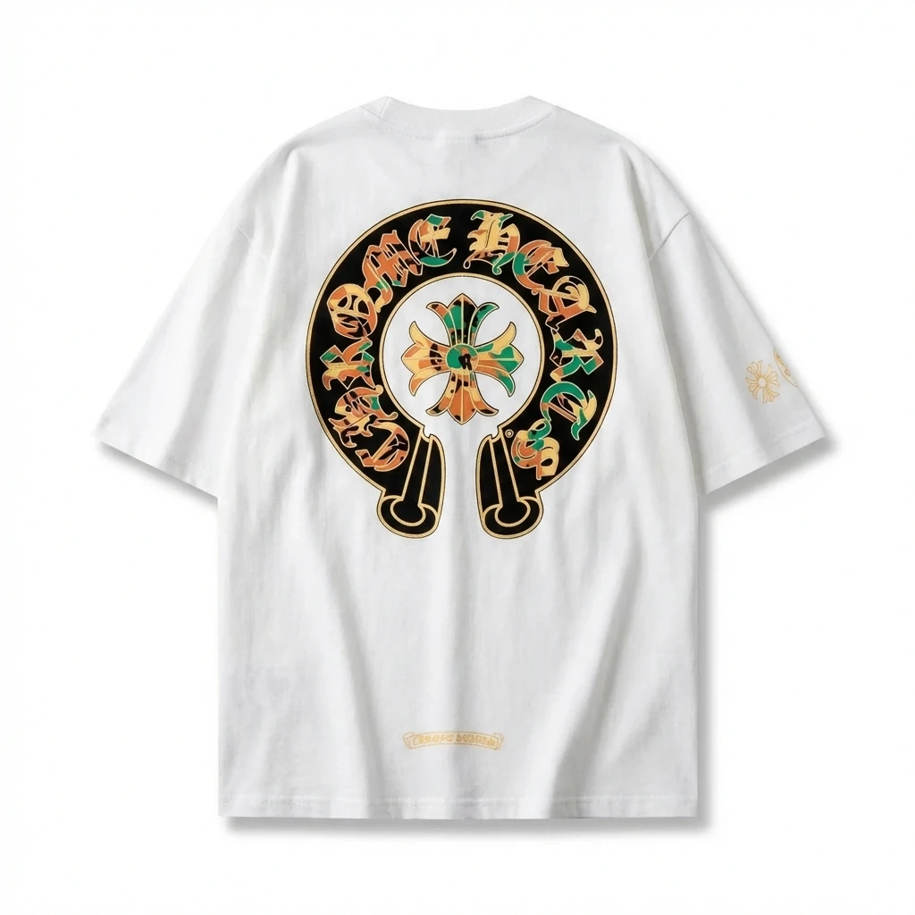 Chrome Hearts Retro Style White T-shirt