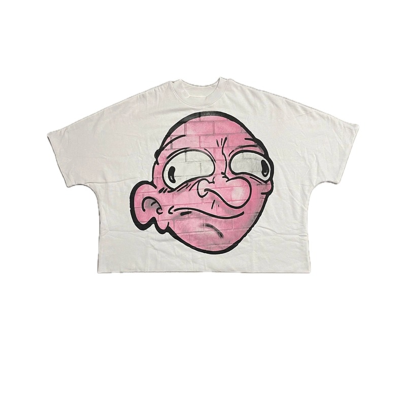Cartoon-style white T-shirt for billionaires