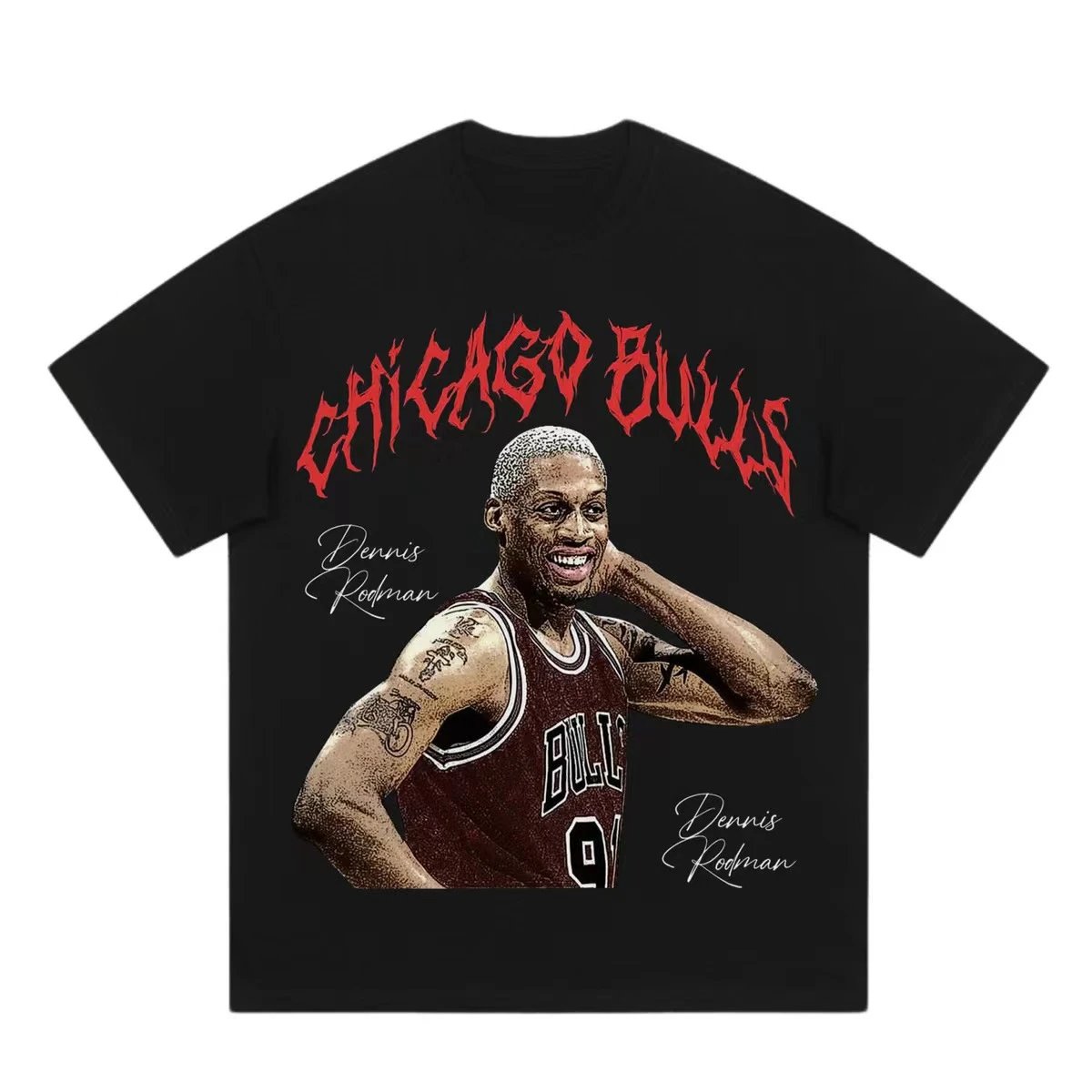 Tupac Statement Portrait graphic T-shirt Black Tupac Collage for Outdoor Plans