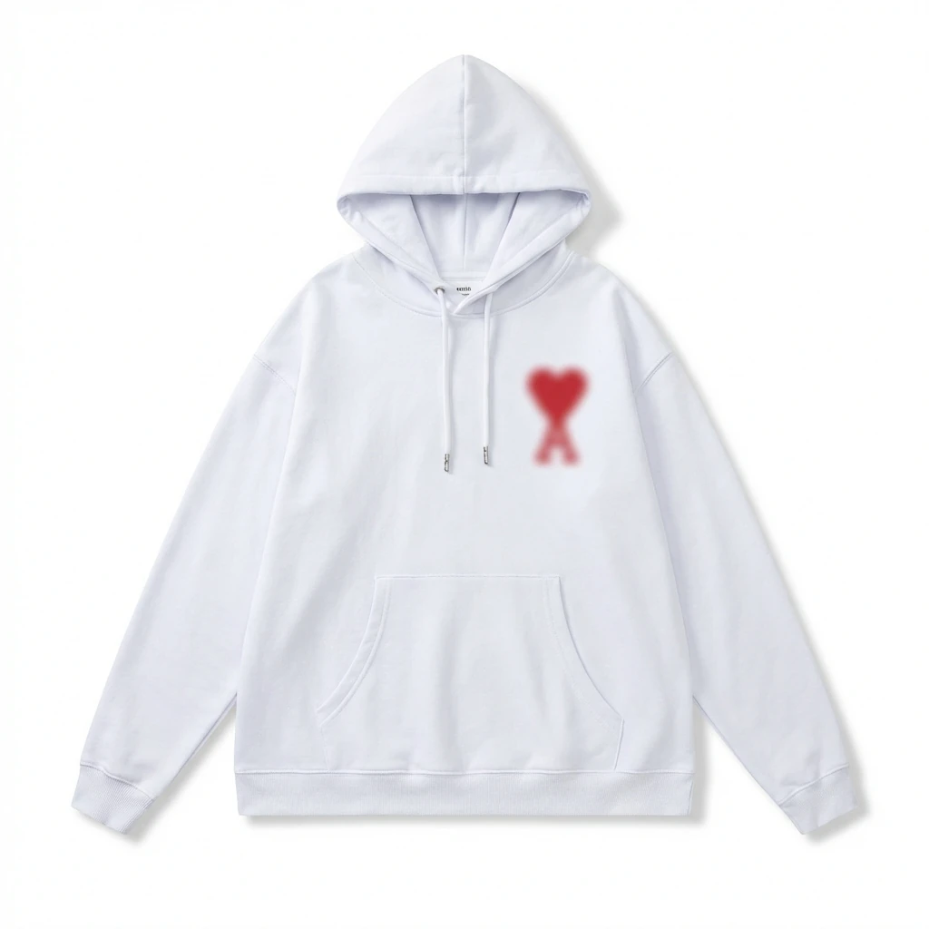 AMI Love Print Hoodie