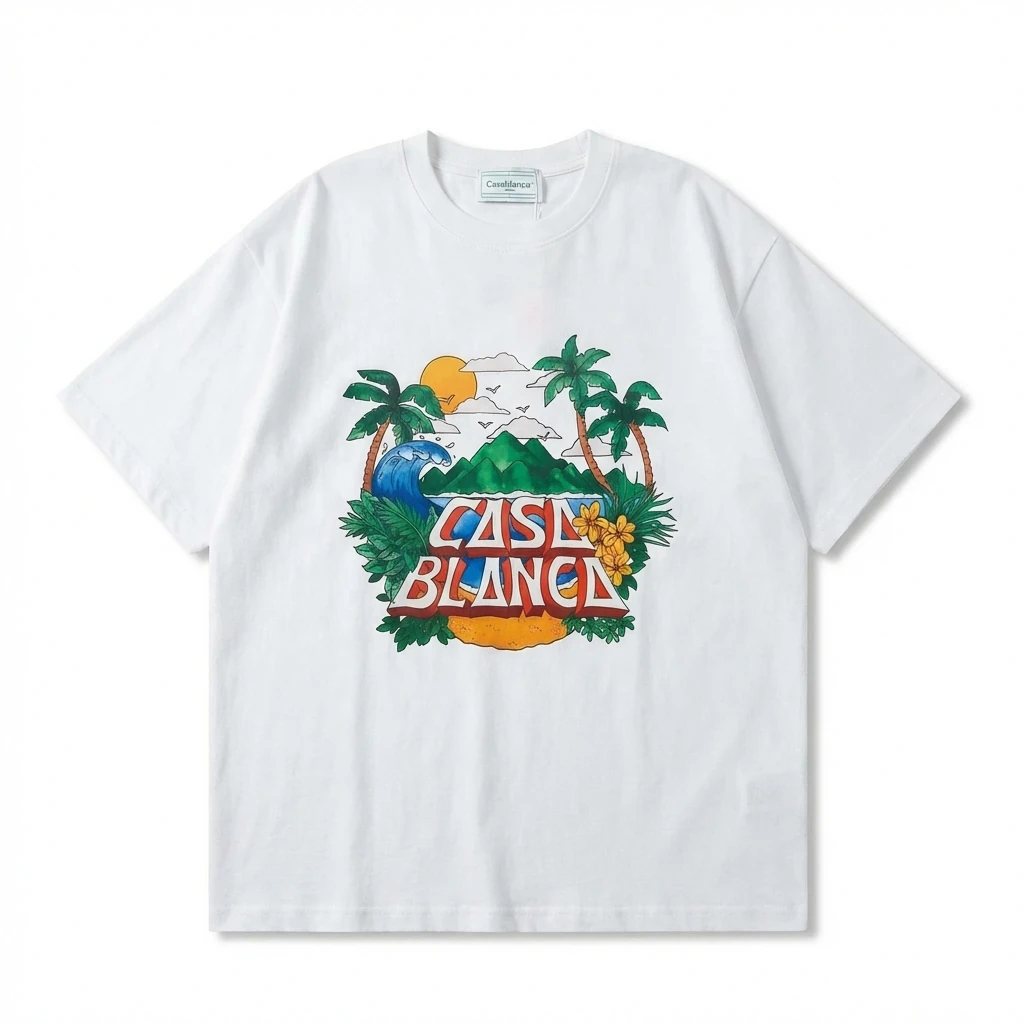 Casablanca Resort Style White T-shirt