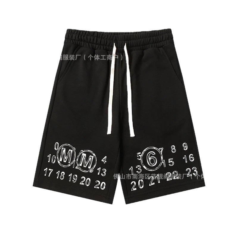 Maison Margiela digital print style shorts