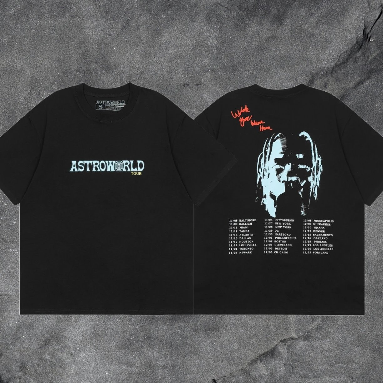 Denim Tears Black Graphic T-Shirt Easy Pairing