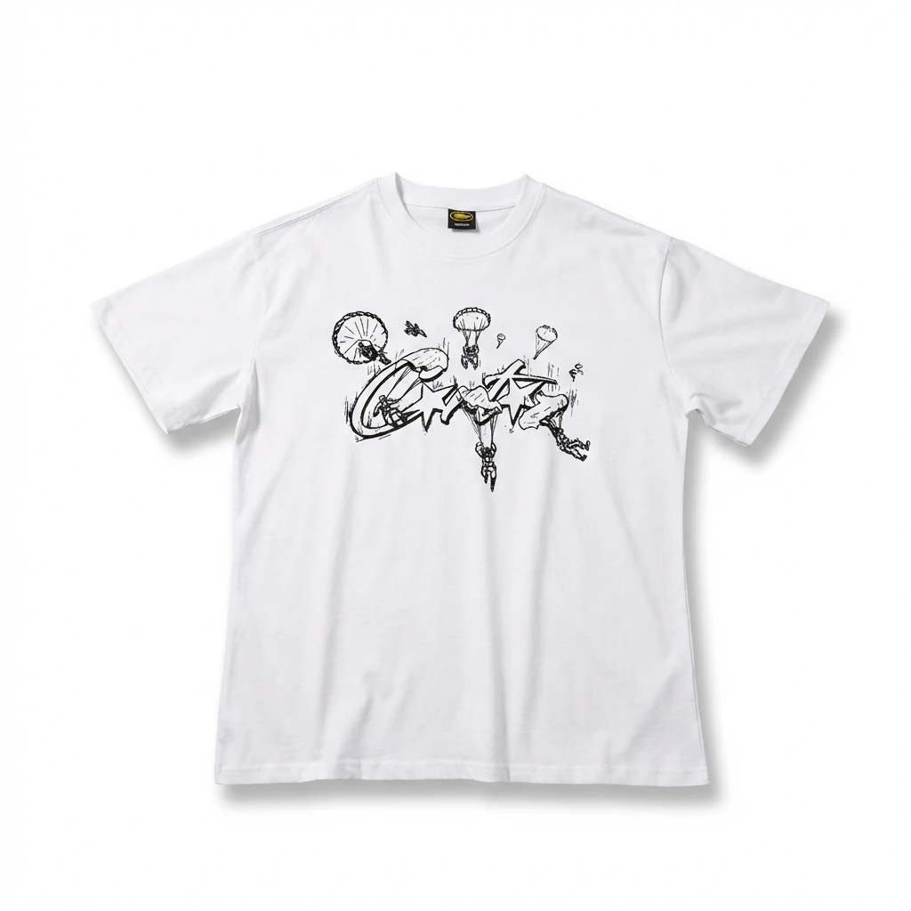 Corteiz Graffiti-style White T-shirt