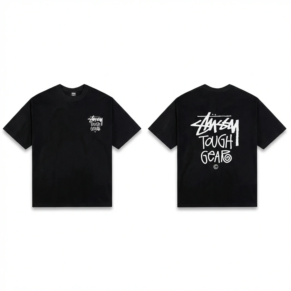 Stussy trendy and cool style black T-shirt