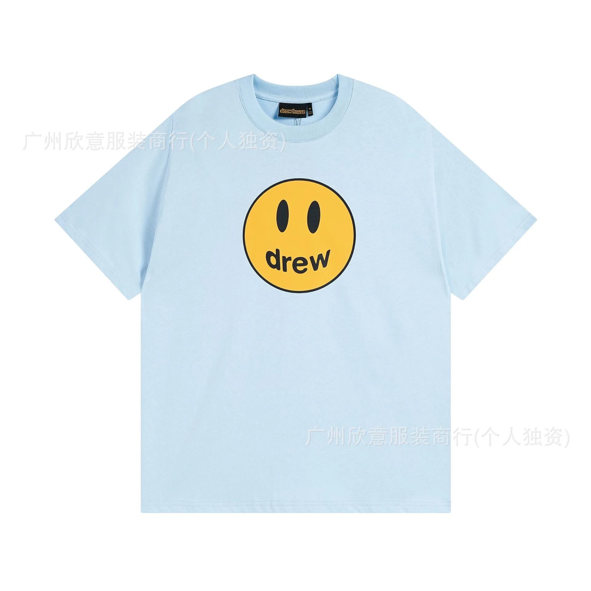 DrewHouse Smiley Street Style Light Blue T-shirt