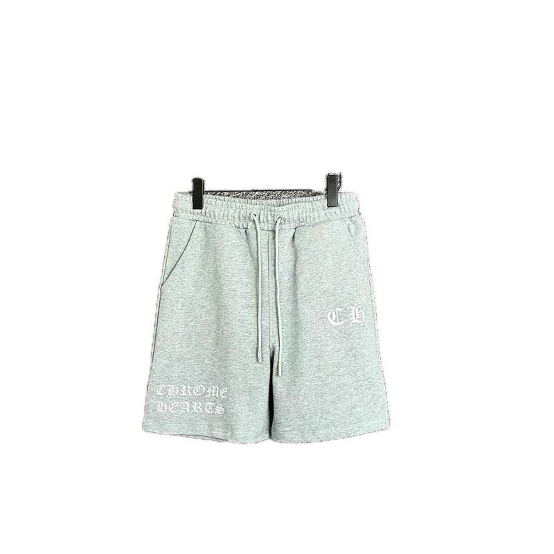 Chrome Hearts casual light gray shorts
