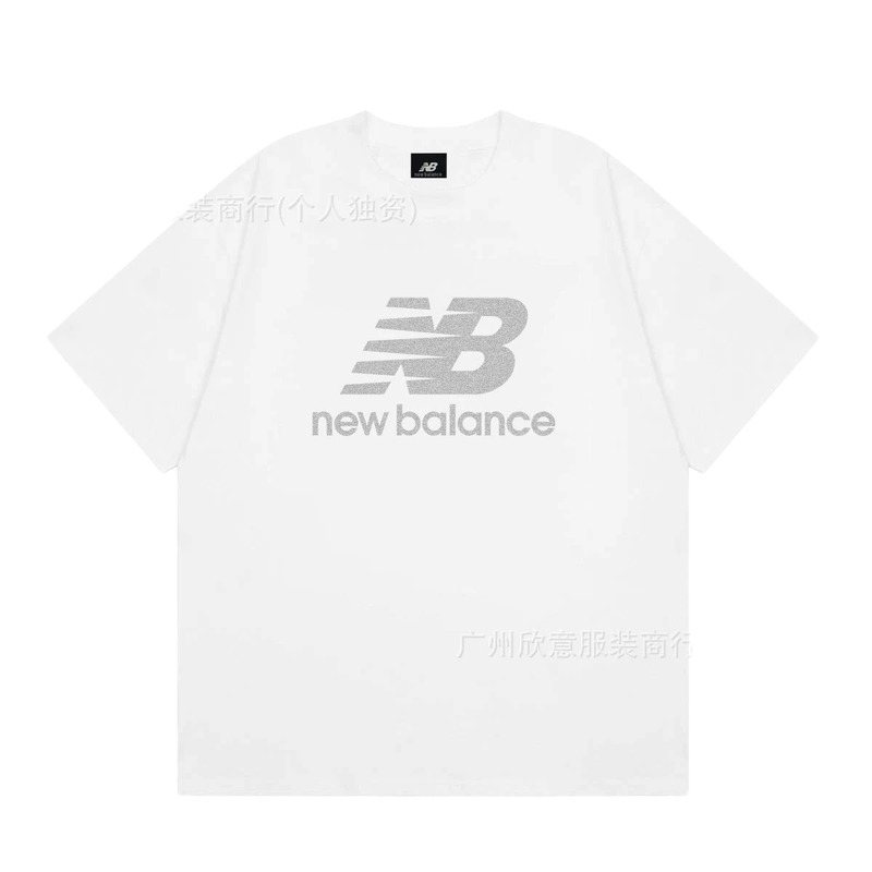 New Balance Classic Casual Style White Short-sleeve T-shirt