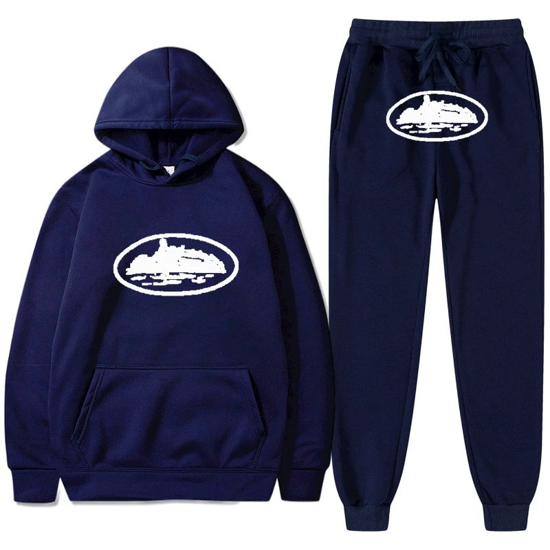 Stussy Navy Tracksuit Set Training Look Logo