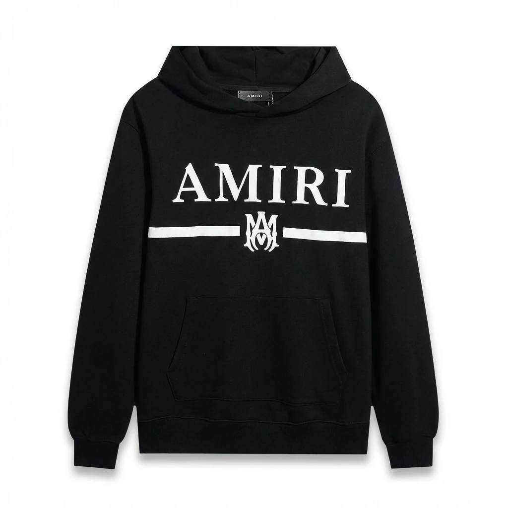 AMIRI Letter Print Black Sweatshirt