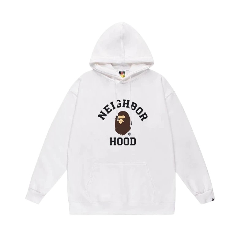 Bape Ape series white hoodie