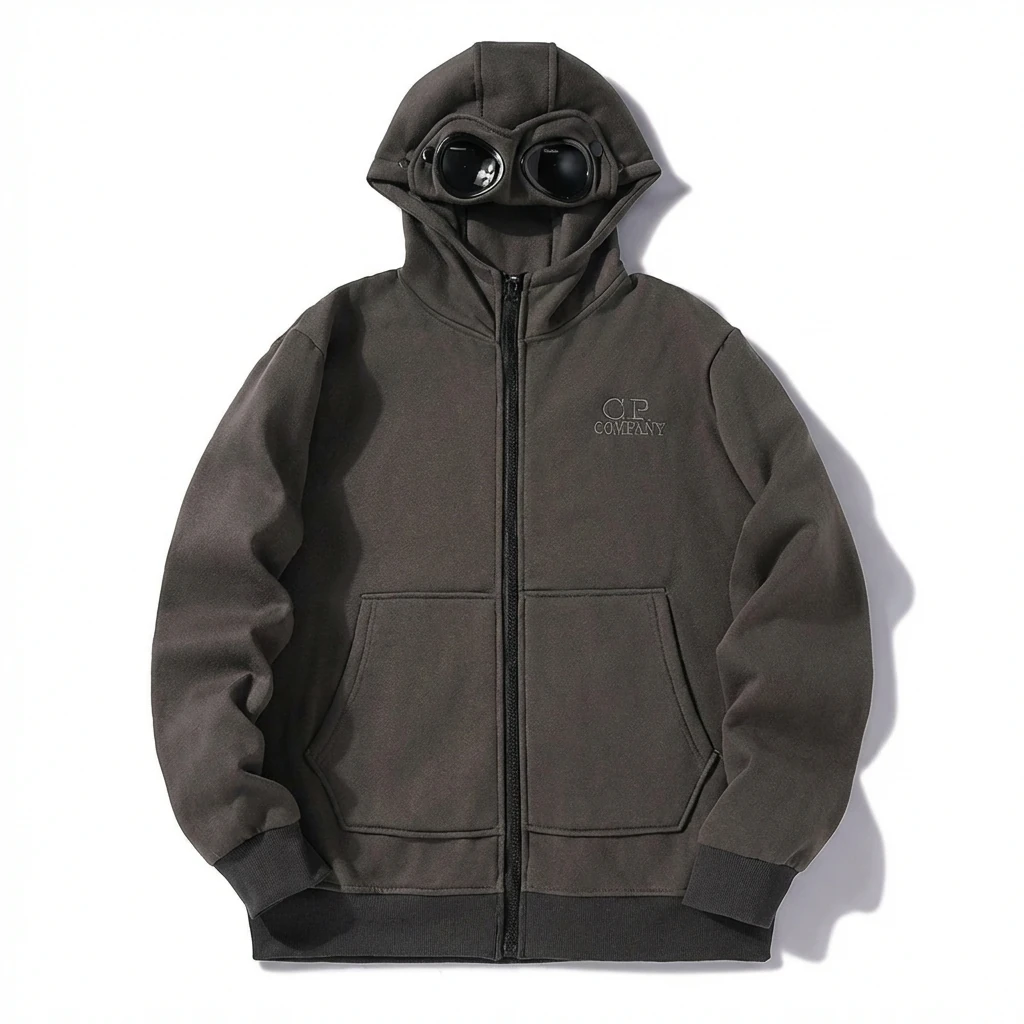C.P. workwear style dark gray hoodie