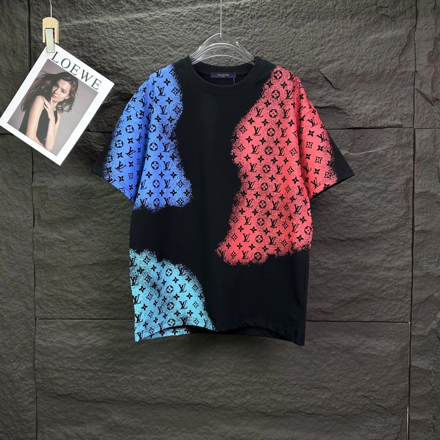 LV Scribble Black, Red and Blue T-shirt