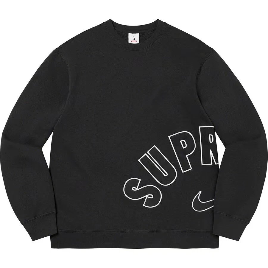 Supreme Resort Logo hoodie Gray Red Oversized with Premium Look