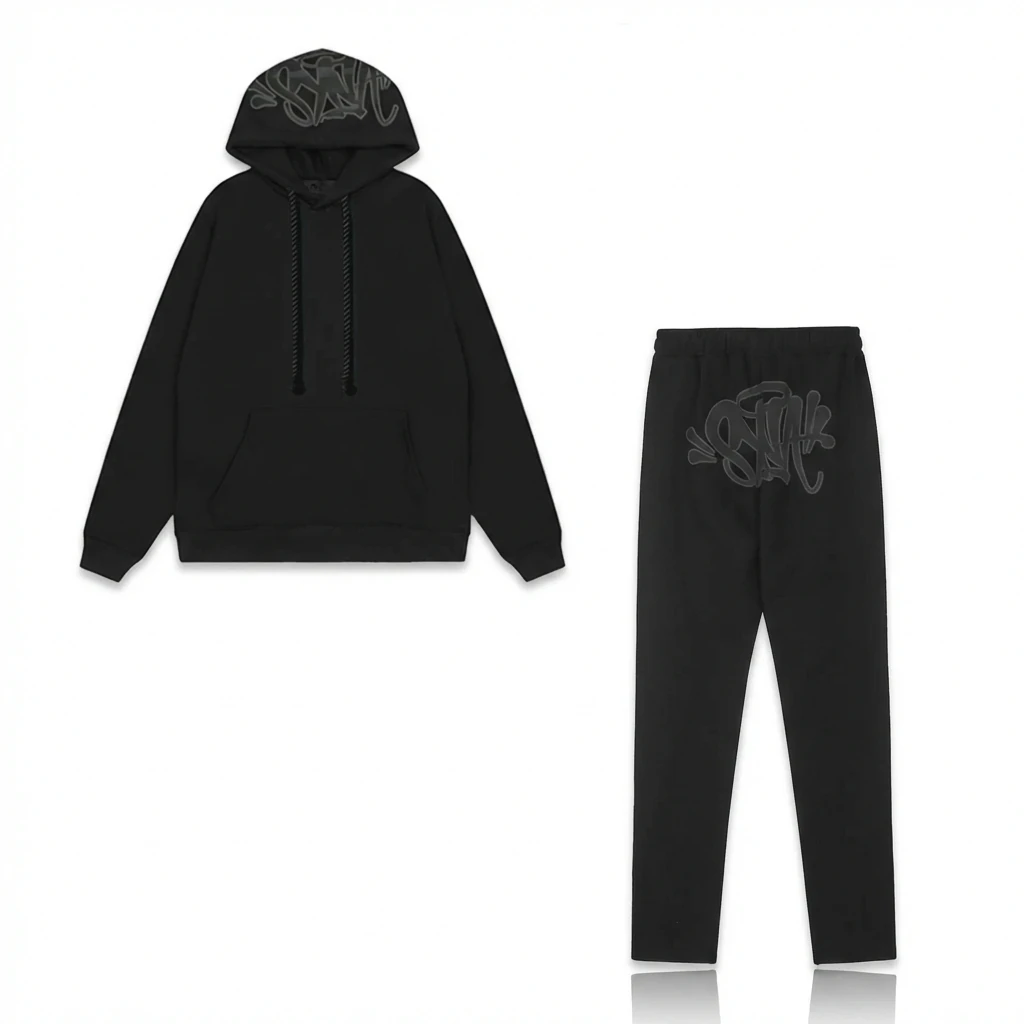 SynaWorld Trendy and Cool Style Black Suit
