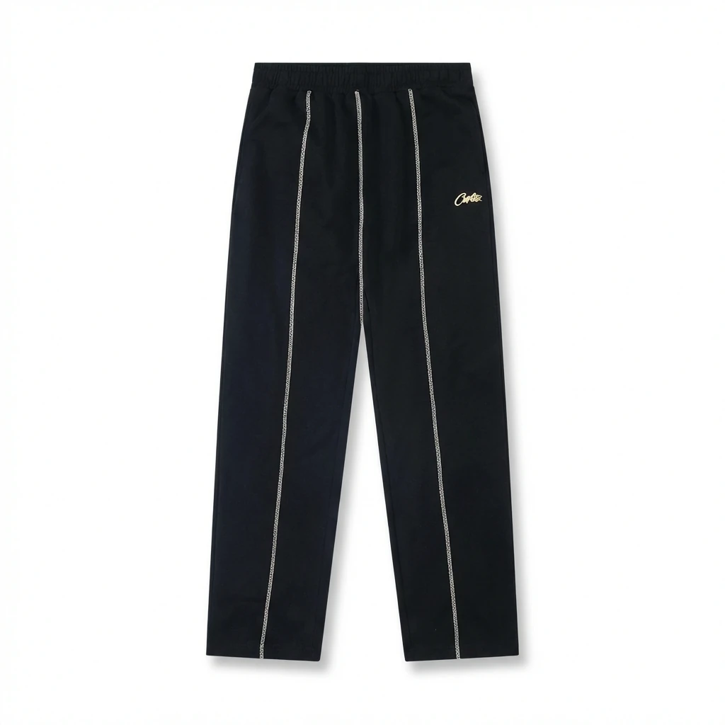 Corteiz minimalist style black trousers