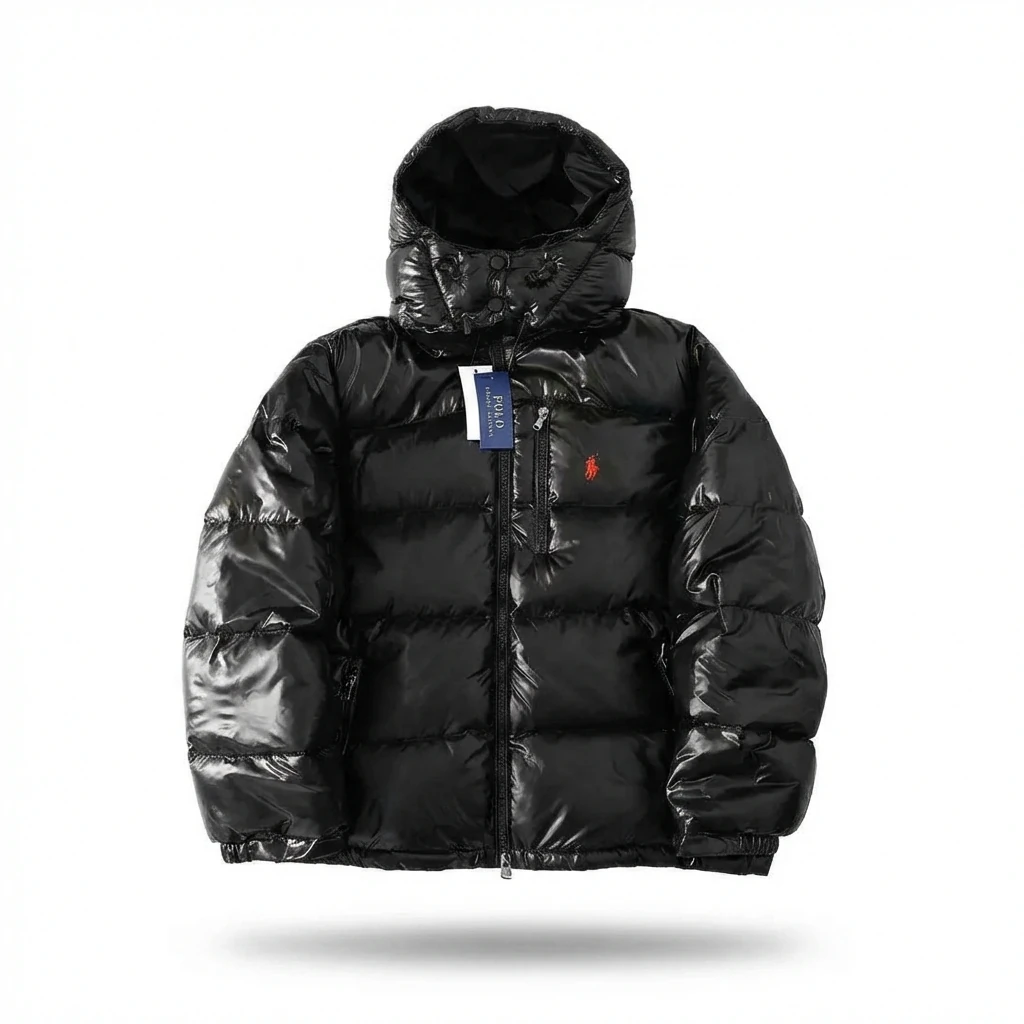 Ralph Lauren Polo shiny black down jacket