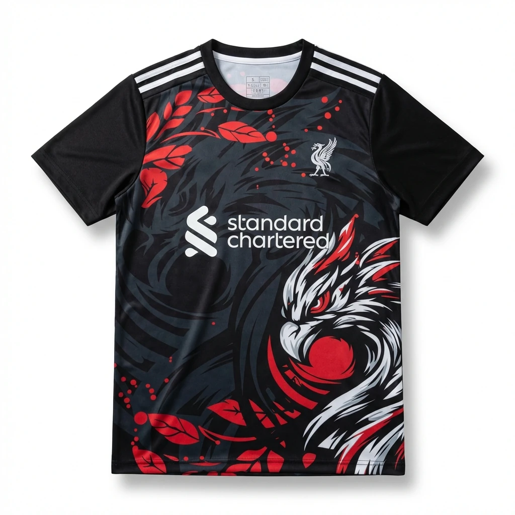 Tokyo Ghoul dark style black and red T-shirt