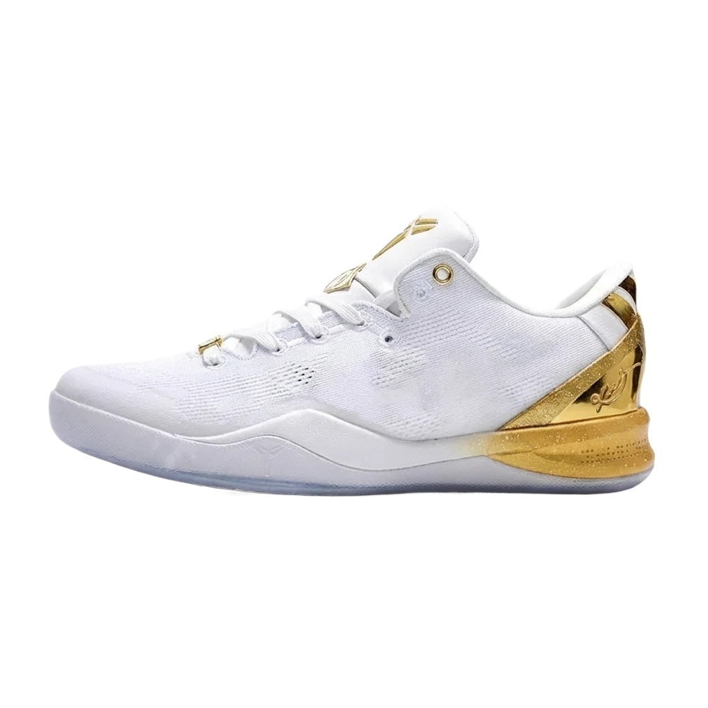 Nike Kobe series fashionable white - gold basketball shoes
