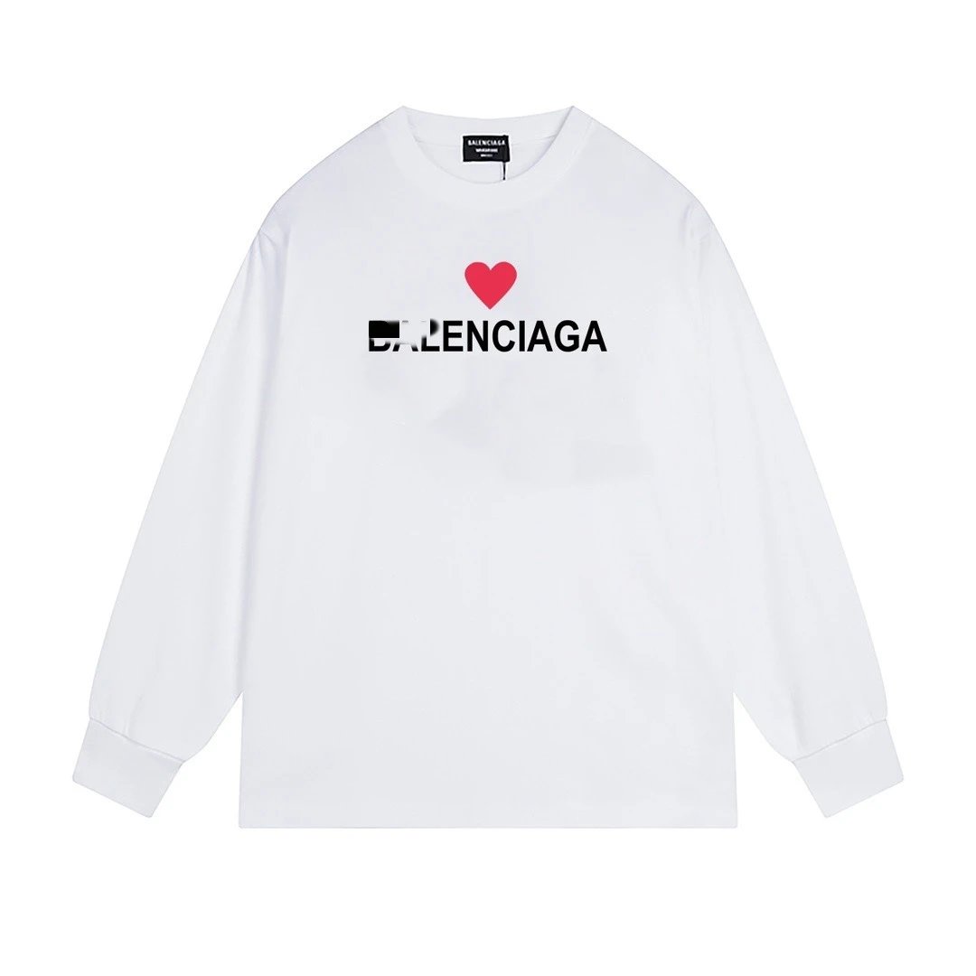 Balenciaga's simple white T-shirt with a heart design.