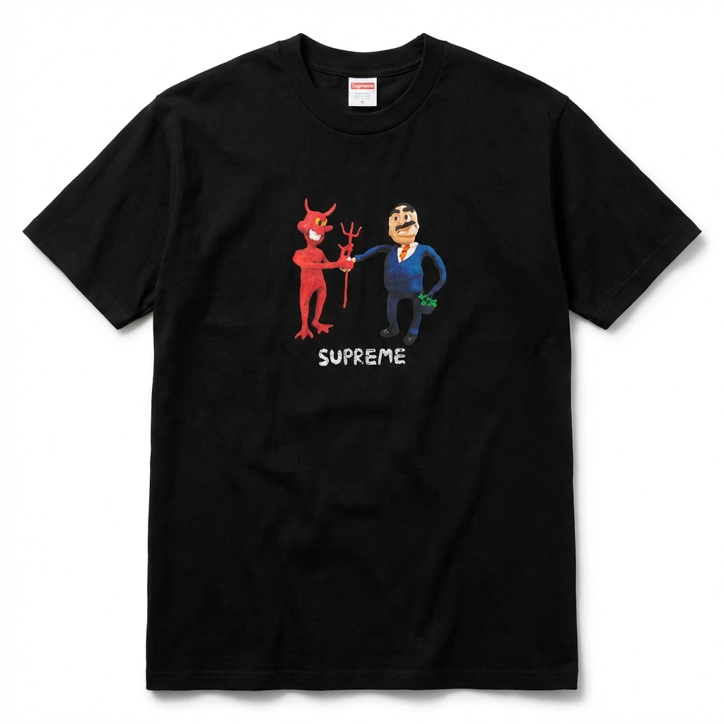 Supreme Demonic Print Black T-shirt