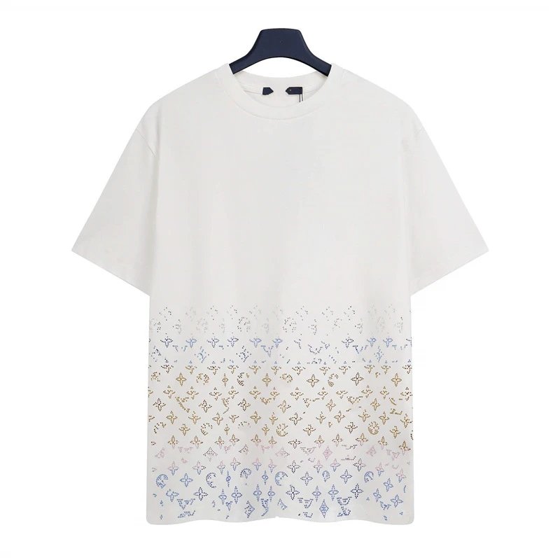 Louis Vuitton Monogram Gradient Trendy White T-Shirt