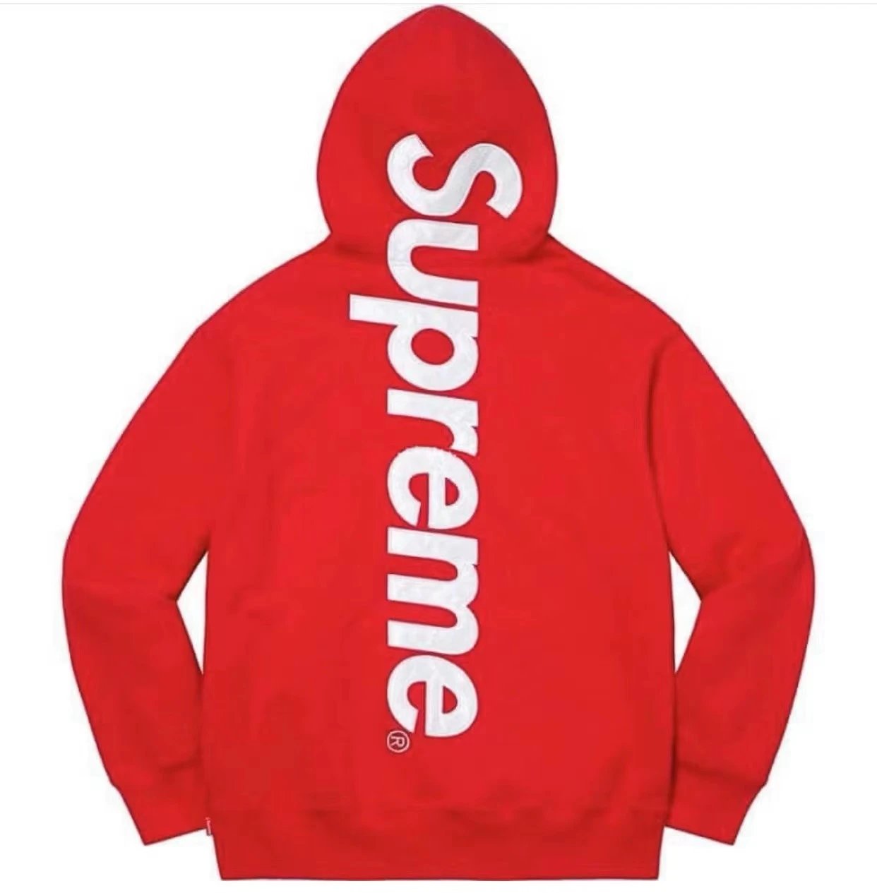 Supreme Compact Logo hoodie Gray Red Oversized for Smart Casual Looks