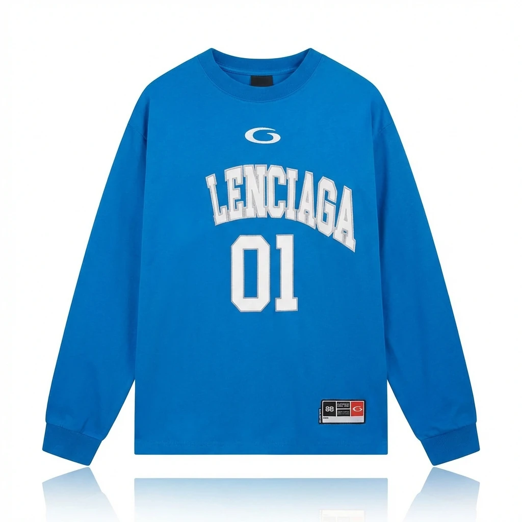 Balenciaga sporty blue sweatshirt