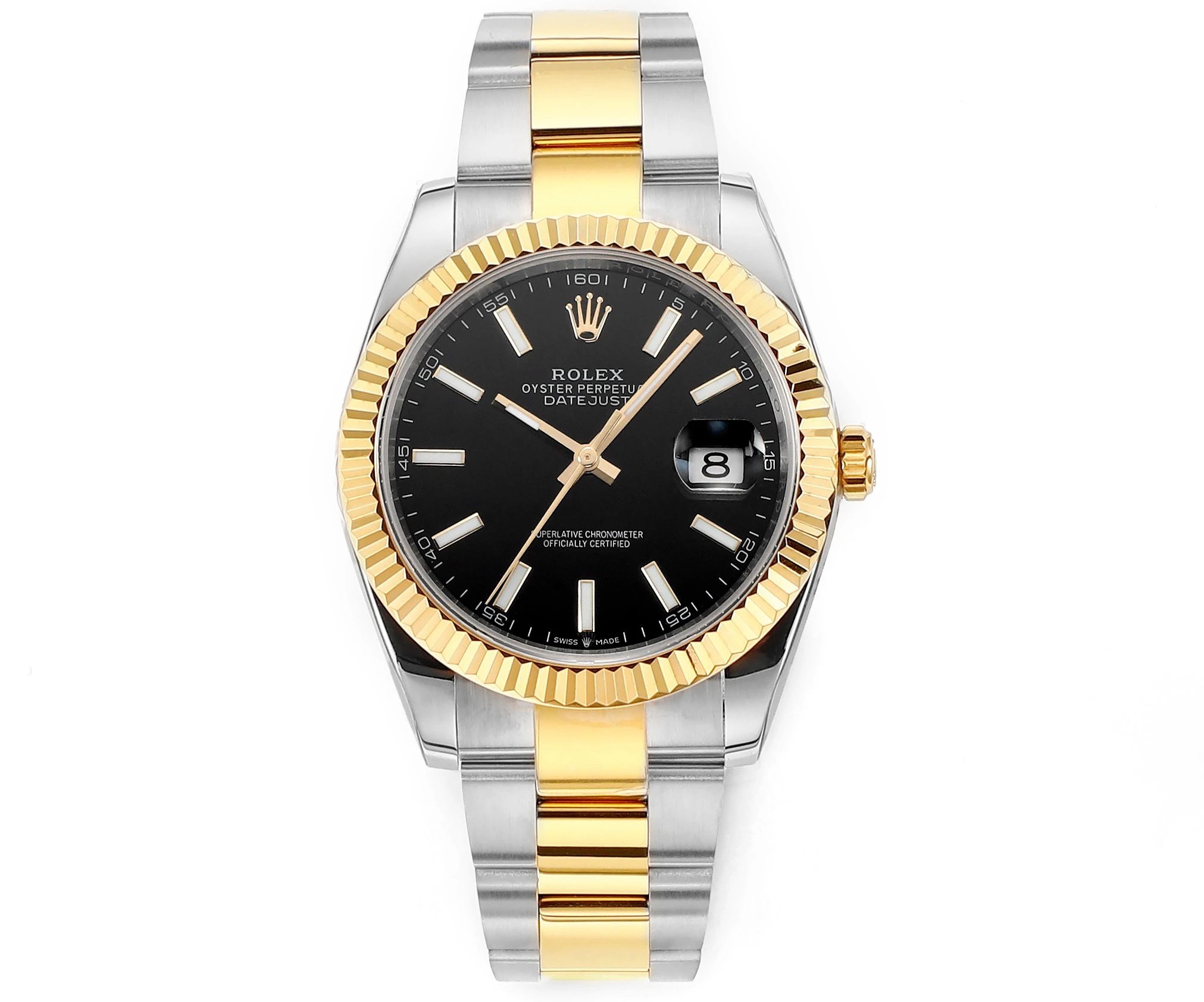 Black And Gold Two-Tone Datejust Watch - Rolex Office