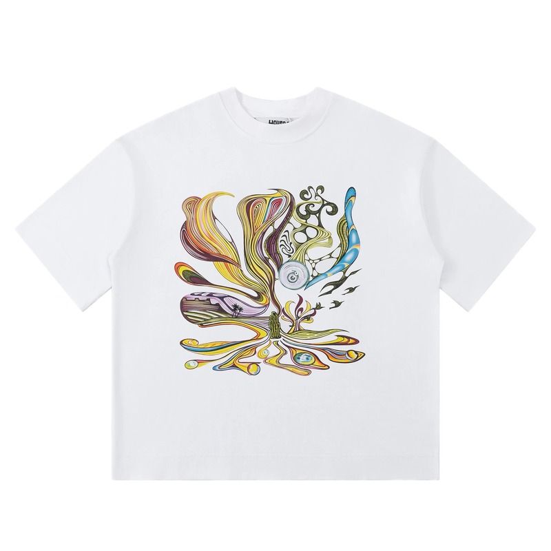 Graffiti-style White T-shirt of House of Errors