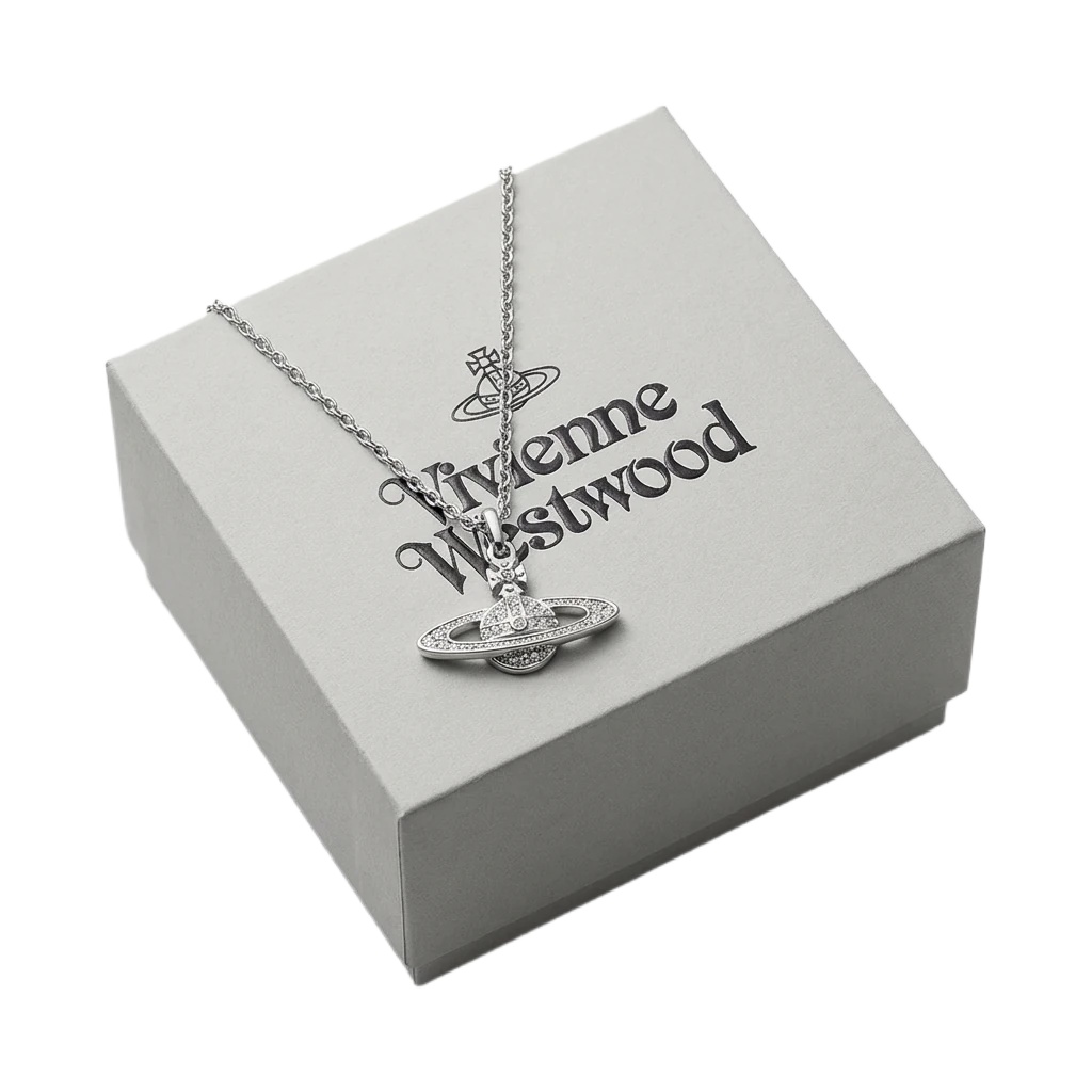 Vivienne Westwood Saturn Silver Necklace