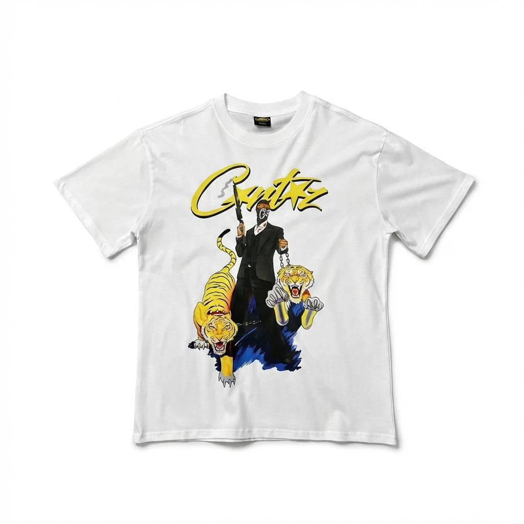Corteiz Trendy and Cool Style White T-shirt