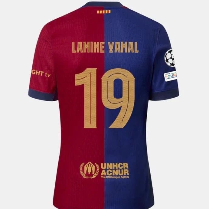 Barcelona Resort Gavi #6 soccer jersey Blue Red Barcelona with Premium Look