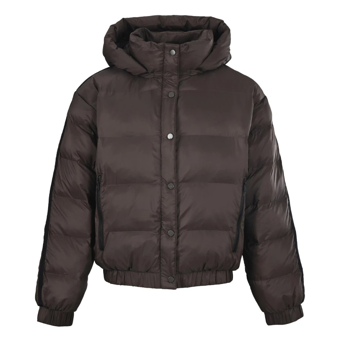 Chocolate Brown Hooded Puffer Jacket - Independent Style Winter