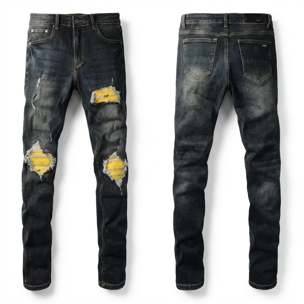 AMIRI Ripped Dark Jeans