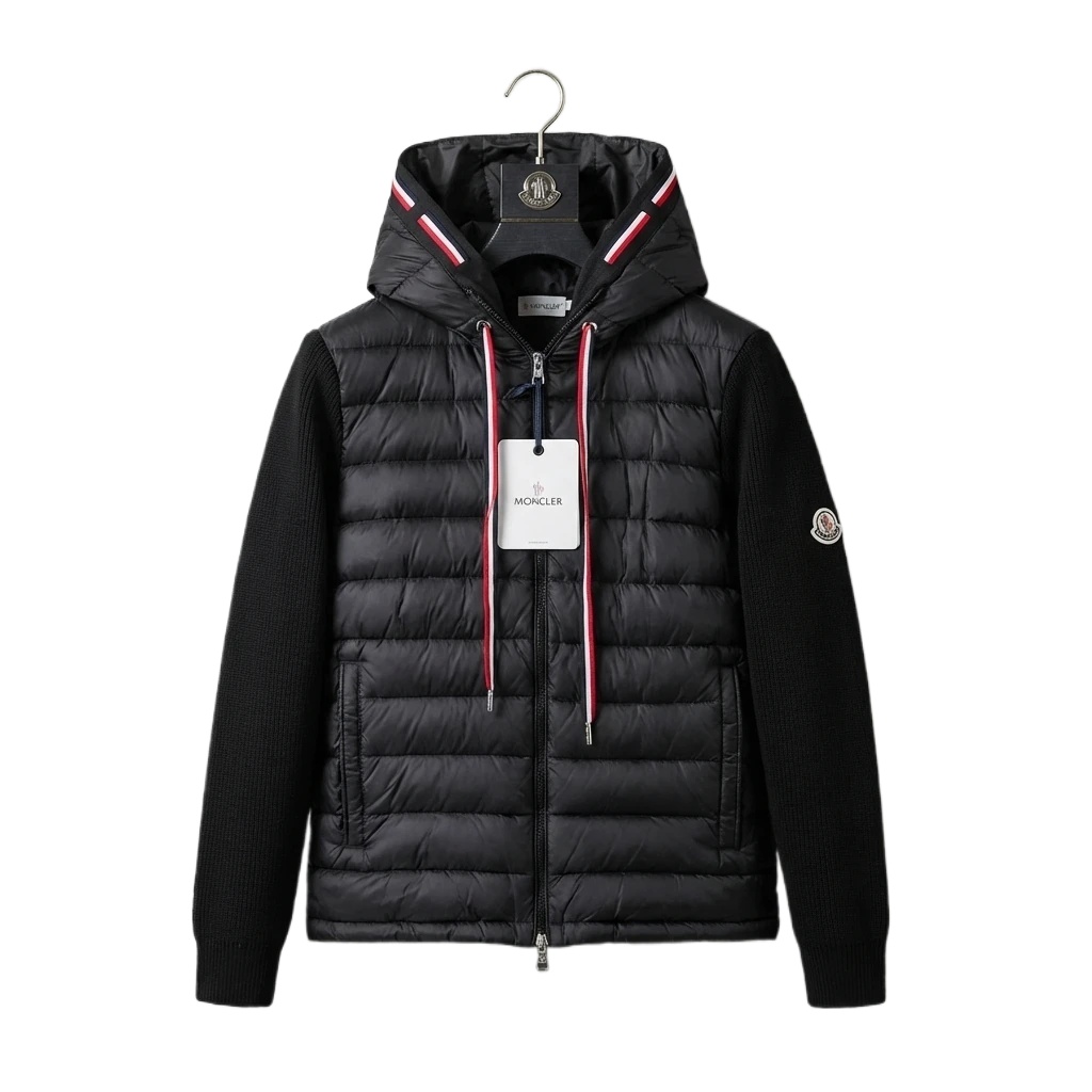Moncler Hooded Trendy Black Down Jacket