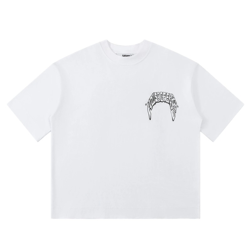 House of Errors Trendy White Short-sleeve Shirt