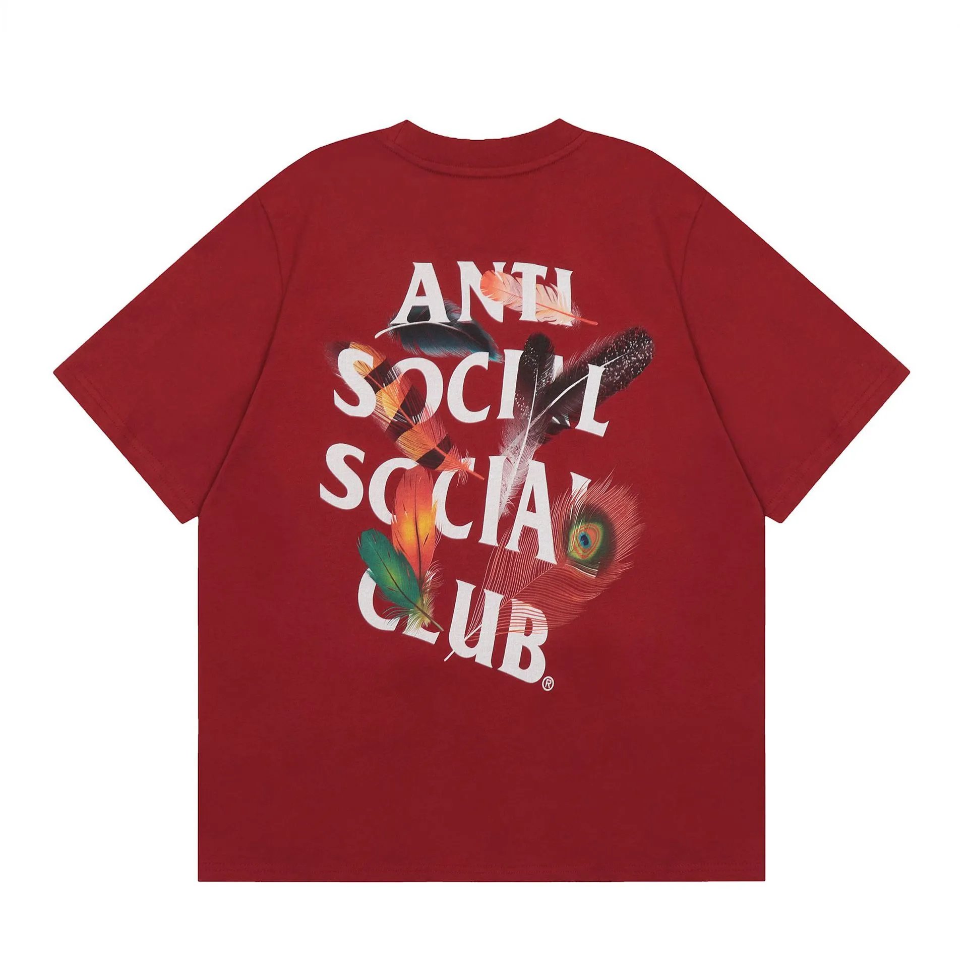 Anti Social Social Club Logo Detail Logo T-shirt Black Orange Anti with Relaxed Feel